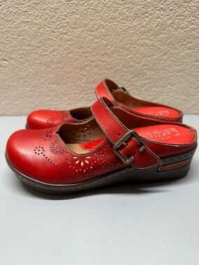L'Artiste Aneria Leather Clogs Size US 9 EUR40 Mary Jane-style Mules Leather